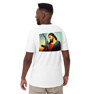 AK47 Jesus Back Print Short-Sleeve Unisex T-Shirt