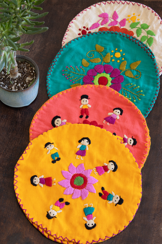 CHIAPAS Hand-embroidered Tortillero
