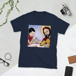 Jesus Getting Nails Done Short-Sleeve Unisex T-Shirt