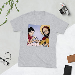 Jesus Getting Nails Done Short-Sleeve Unisex T-Shirt